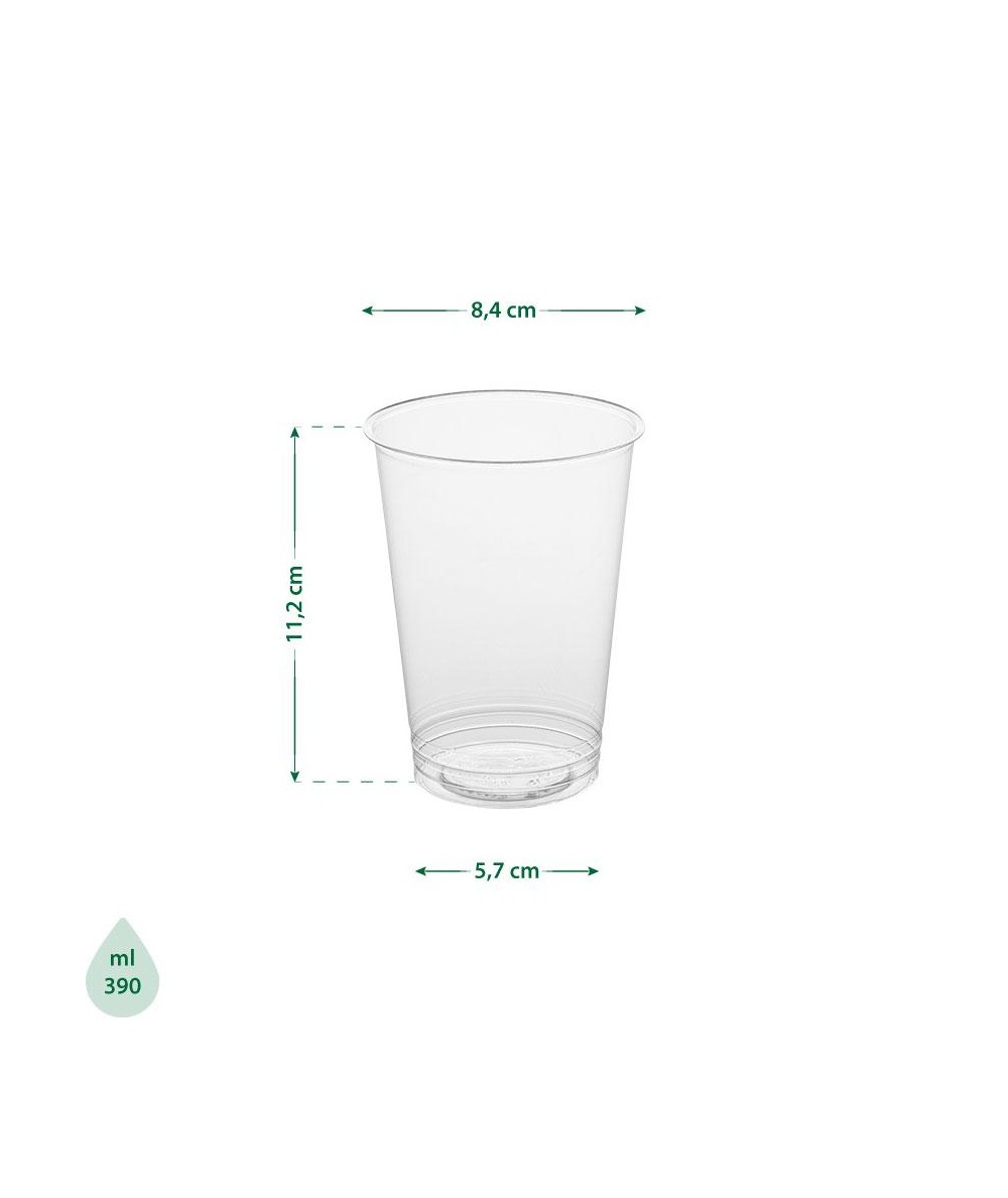 Bicchiere in PLA Bio cc 390 tacca cc 300 - bicchieri biodegradabili